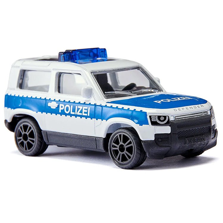 Land Rover Defender Duitse Politie - Auto's en voertuigen Siku - In den Olifant