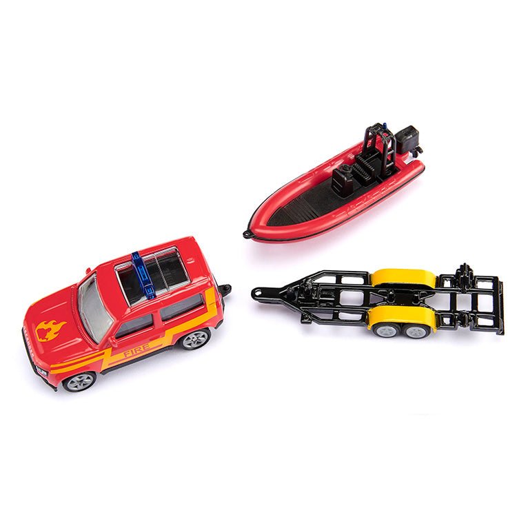 Land Rover Defender met boot - Auto's en voertuigen Siku - In den Olifant