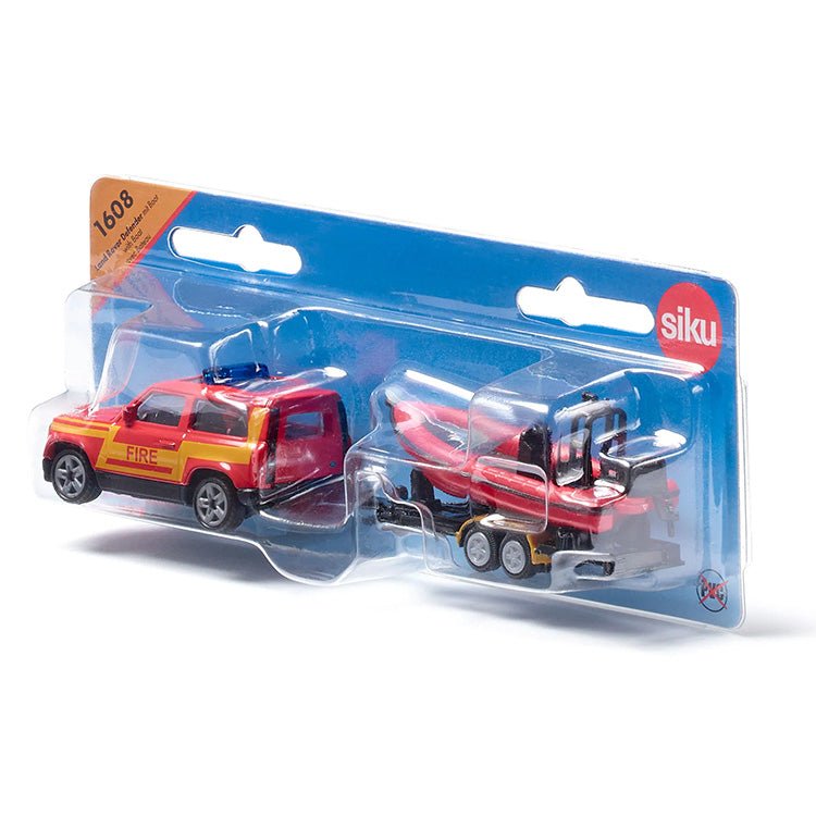 Land Rover Defender met boot - Auto's en voertuigen Siku - In den Olifant