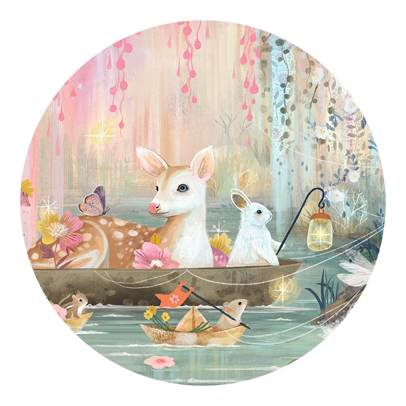 Langwerpige puzzel Fairy Lake - 350 stukjes + poster - Legpuzzels Djeco - In den Olifant