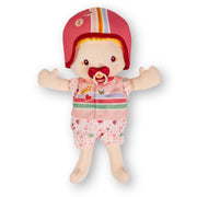 Lappenpop baby en fietszitje Lena - Lappenpoppen Lilliputiens - In den Olifant