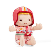 Lappenpop baby en fietszitje Lena - Lappenpoppen Lilliputiens - In den Olifant