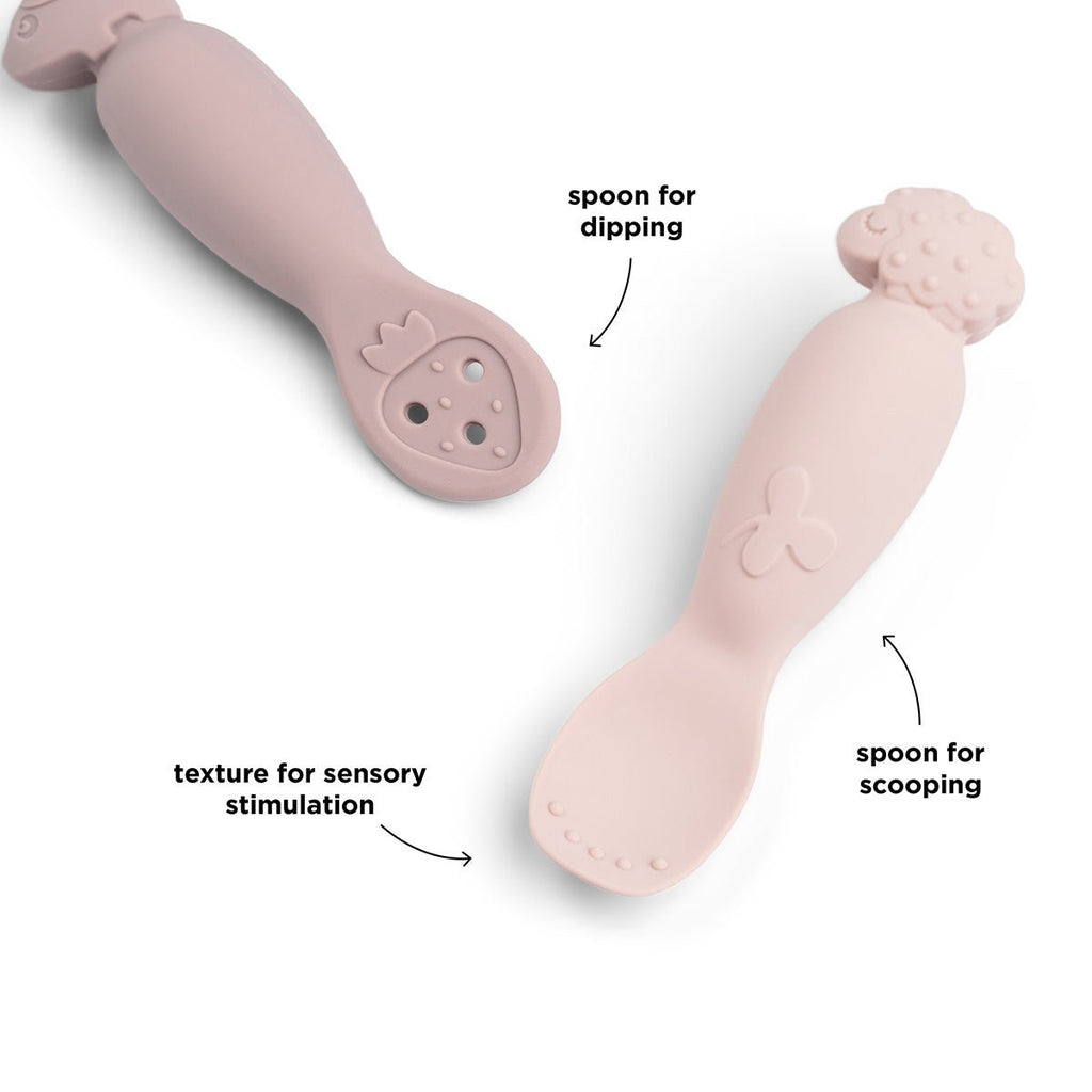 Learning spoon set Tiny farm Powder - Bestek en rietjes Done by Deer - In den Olifant