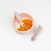 Learning spoon set Tiny farm Powder - Bestek en rietjes Done by Deer - In den Olifant