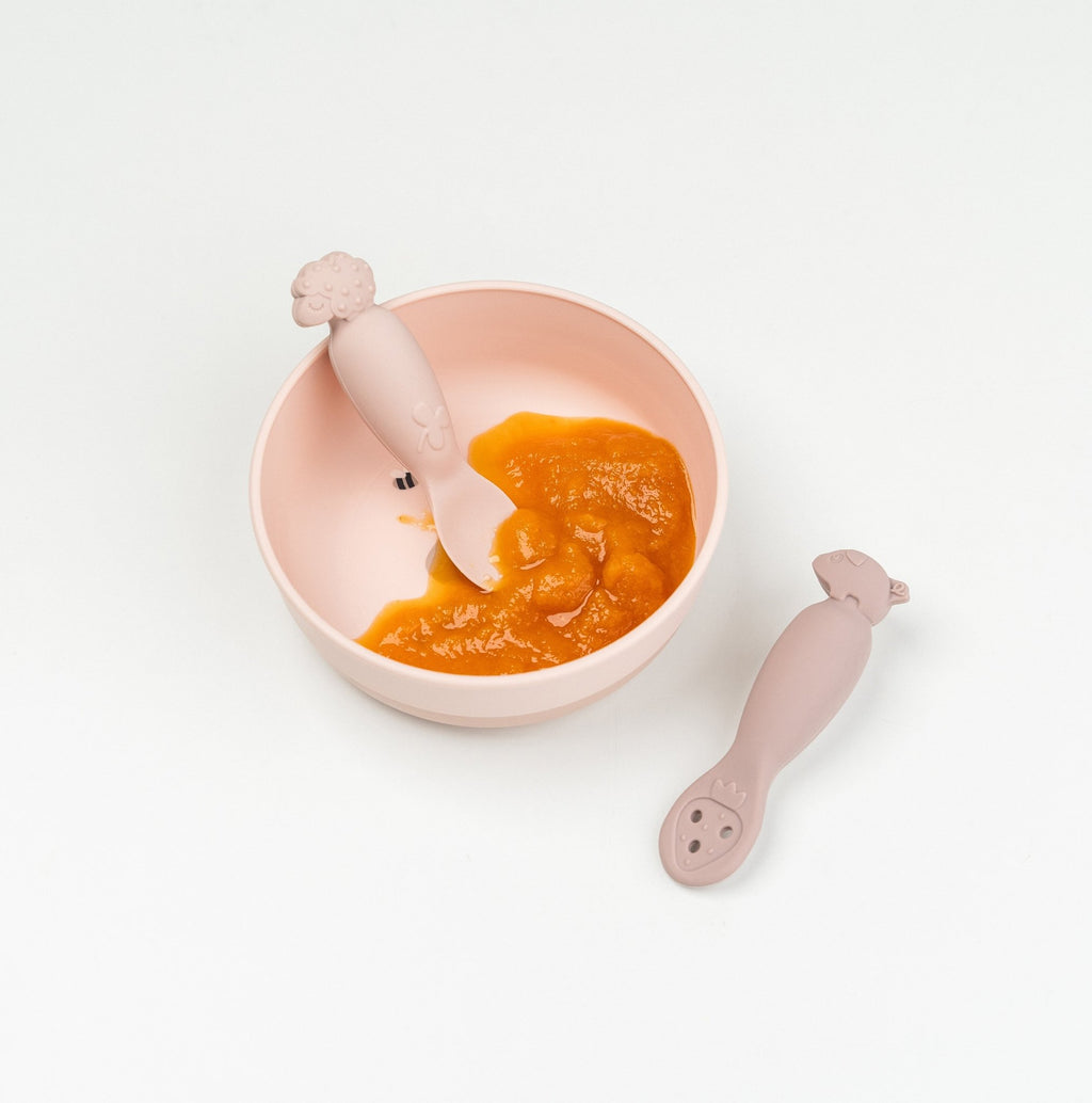 Learning spoon set Tiny farm Powder - Bestek en rietjes Done by Deer - In den Olifant