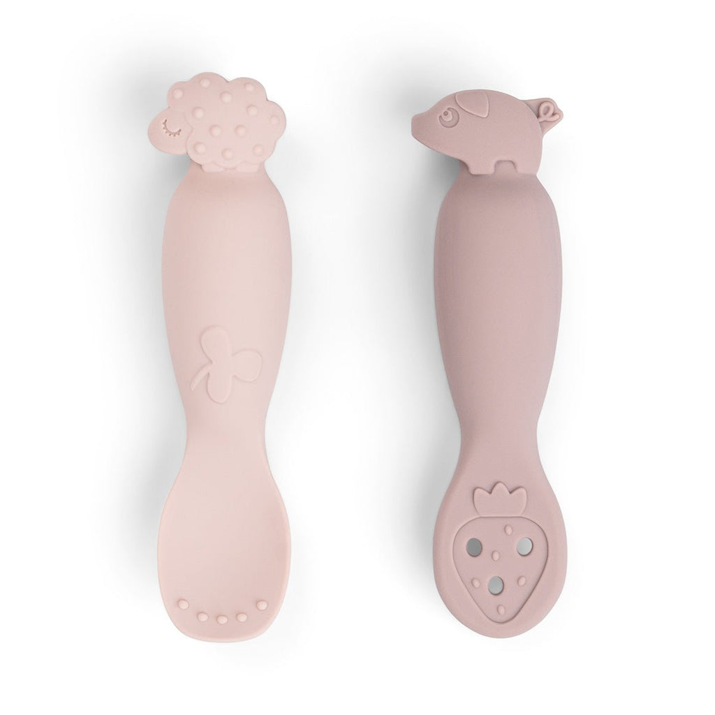Learning spoon set Tiny farm Powder - Bestek en rietjes Done by Deer - In den Olifant