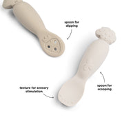 Learning spoon set Tiny farm Sand - Bestek en rietjes Done by Deer - In den Olifant