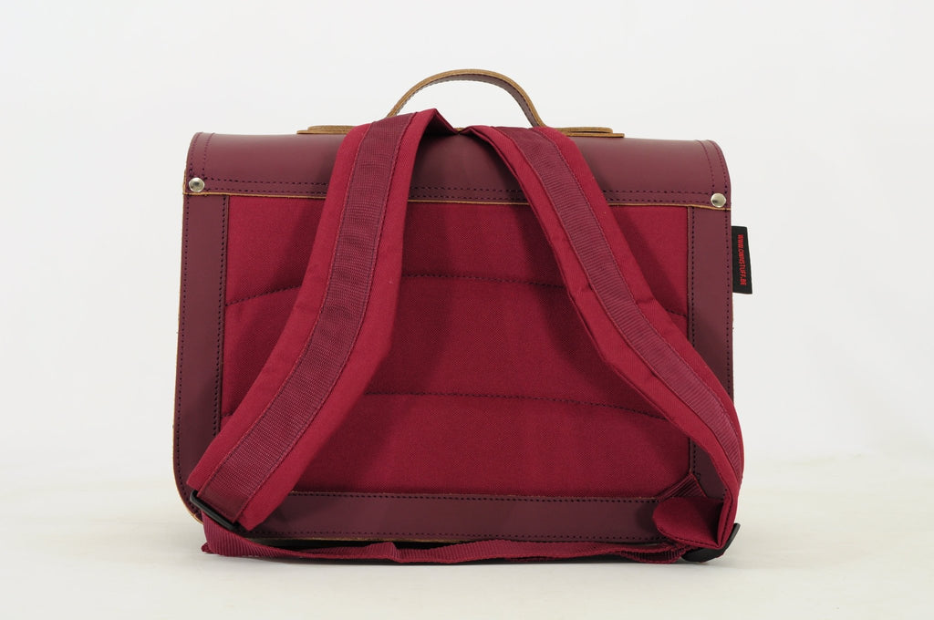 Lederen boekentas Classic Aubergine - Onaf Own Stuff - In den Olifant