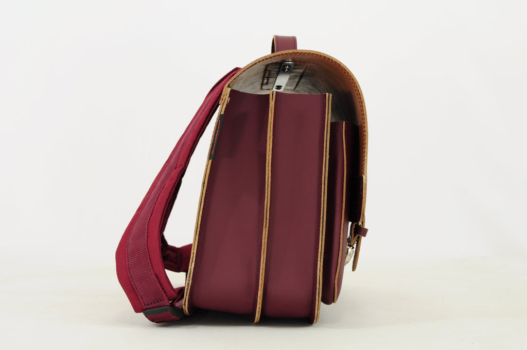 Lederen boekentas Classic Aubergine - Onaf Own Stuff - In den Olifant