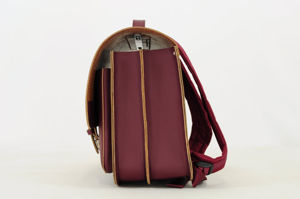 Lederen boekentas Classic Aubergine - Onaf Own Stuff - In den Olifant