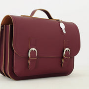 Lederen boekentas Classic Aubergine - Onaf Own Stuff - In den Olifant