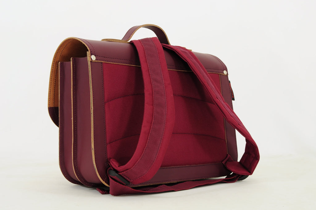 Lederen boekentas Classic Aubergine - Onaf Own Stuff - In den Olifant