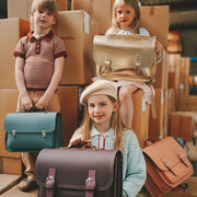 Lederen boekentas Classic Gold - Schooltassen Own Stuff - In den Olifant