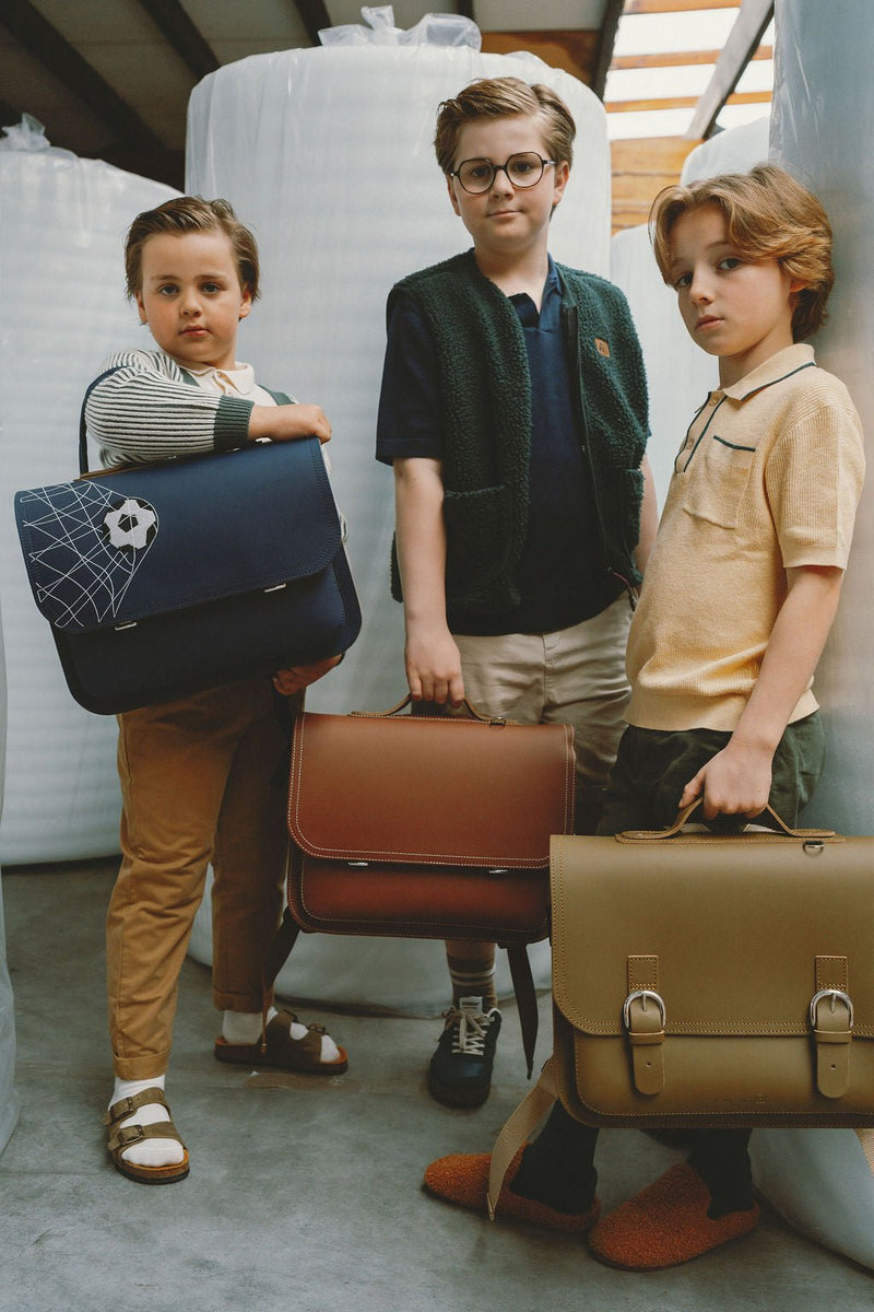 Lederen boekentas Classic Moss - Schooltassen Own Stuff - In den Olifant