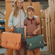 Lederen boekentas Classic Peach - Schooltassen Own Stuff - In den Olifant