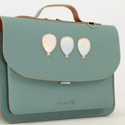 Lederen kleutertas met magneetsluiting - Balloon Azul - Schooltassen Own Stuff - In den Olifant