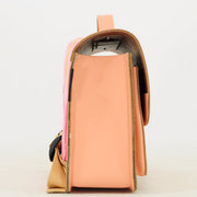 Lederen kleutertas met magneetsluiting - Balloon Peach - Schooltassen Own Stuff - In den Olifant