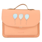 Lederen kleutertas met magneetsluiting - Balloon Peach - Schooltassen Own Stuff - In den Olifant