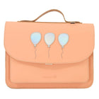 Lederen kleutertas met magneetsluiting - Balloon Peach - Schooltassen Own Stuff - In den Olifant