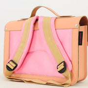 Lederen kleutertas met magneetsluiting - Balloon Peach - Schooltassen Own Stuff - In den Olifant