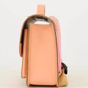 Lederen kleutertas met magneetsluiting - Balloon Peach - Schooltassen Own Stuff - In den Olifant