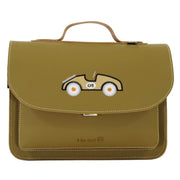 Lederen kleutertas met magneetsluiting - Car Moss - Schooltassen Own Stuff - In den Olifant