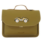 Lederen kleutertas met magneetsluiting - Car Moss - Schooltassen Own Stuff - In den Olifant