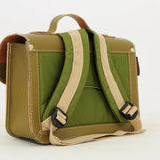 Lederen kleutertas met magneetsluiting - Car Moss - Schooltassen Own Stuff - In den Olifant