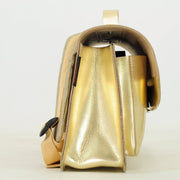 Lederen kleutertas met magneetsluiting - Gold - Schooltassen Own Stuff - In den Olifant