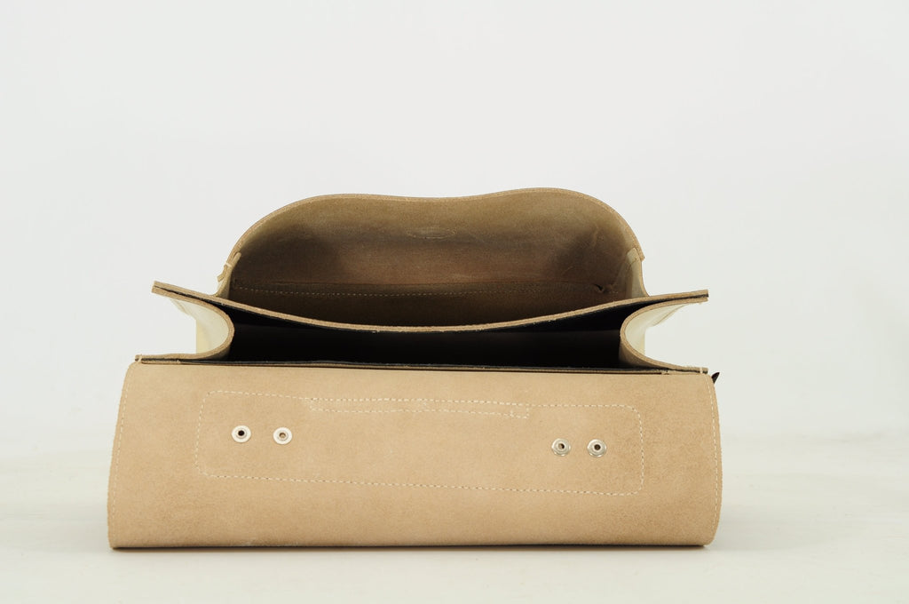 Lederen kleutertas met magneetsluiting - Gold - Schooltassen Own Stuff - In den Olifant