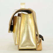 Lederen kleutertas met magneetsluiting - Gold - Schooltassen Own Stuff - In den Olifant