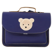 Lederen kleutertas met magneetsluiting - Teddy Marine - Schooltassen Own Stuff - In den Olifant
