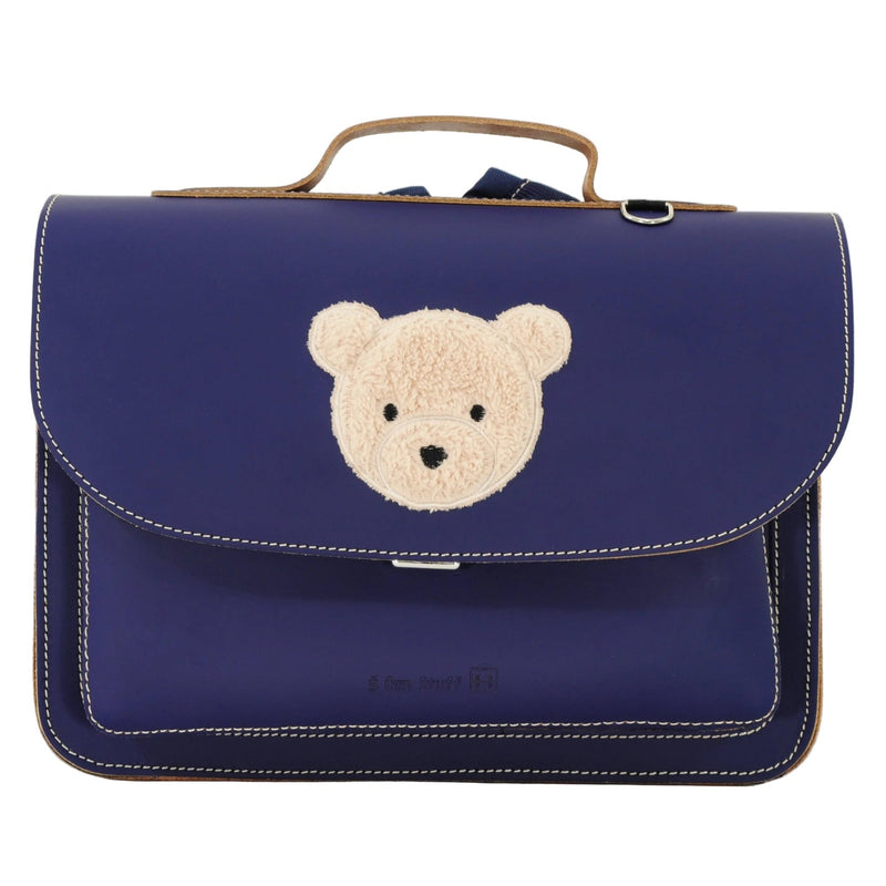 Lederen kleutertas met magneetsluiting - Teddy Marine - Schooltassen Own Stuff - In den Olifant