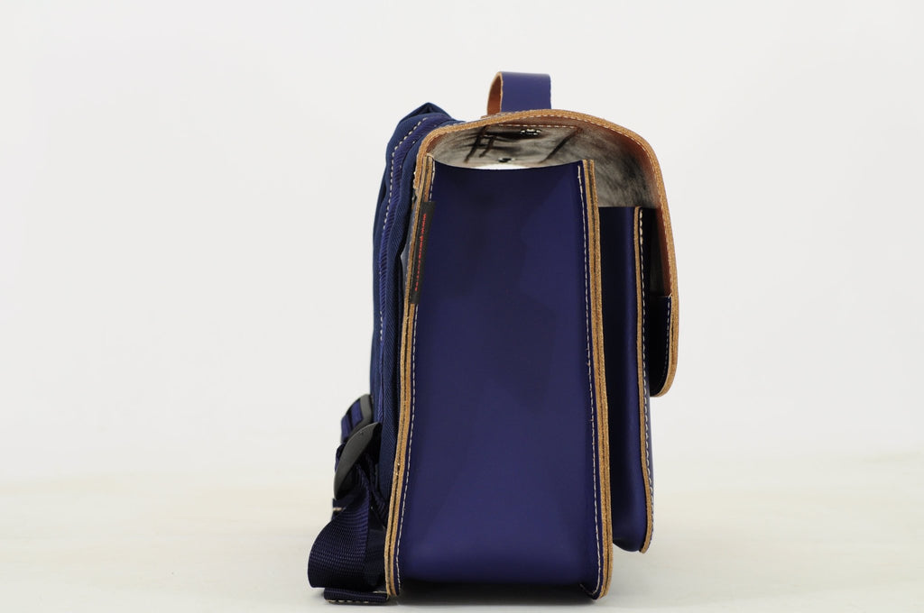 Lederen kleutertas met magneetsluiting - Teddy Marine - Schooltassen Own Stuff - In den Olifant