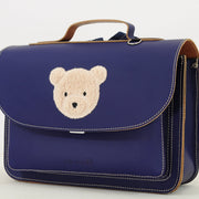 Lederen kleutertas met magneetsluiting - Teddy Marine - Schooltassen Own Stuff - In den Olifant