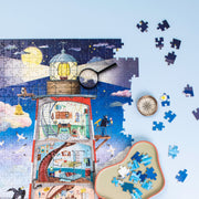 Legpuzzel Vuurtoren Le Jardin du Moulin - 500 stukjes + poster - Legpuzzels Moulin Roty - In den Olifant