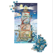 Legpuzzel Vuurtoren Le Jardin du Moulin - 500 stukjes + poster - Legpuzzels Moulin Roty - In den Olifant