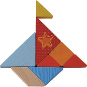 Legspel | Kleurrijke Tangrammix - Educatieve spelletjes Haba - In den Olifant