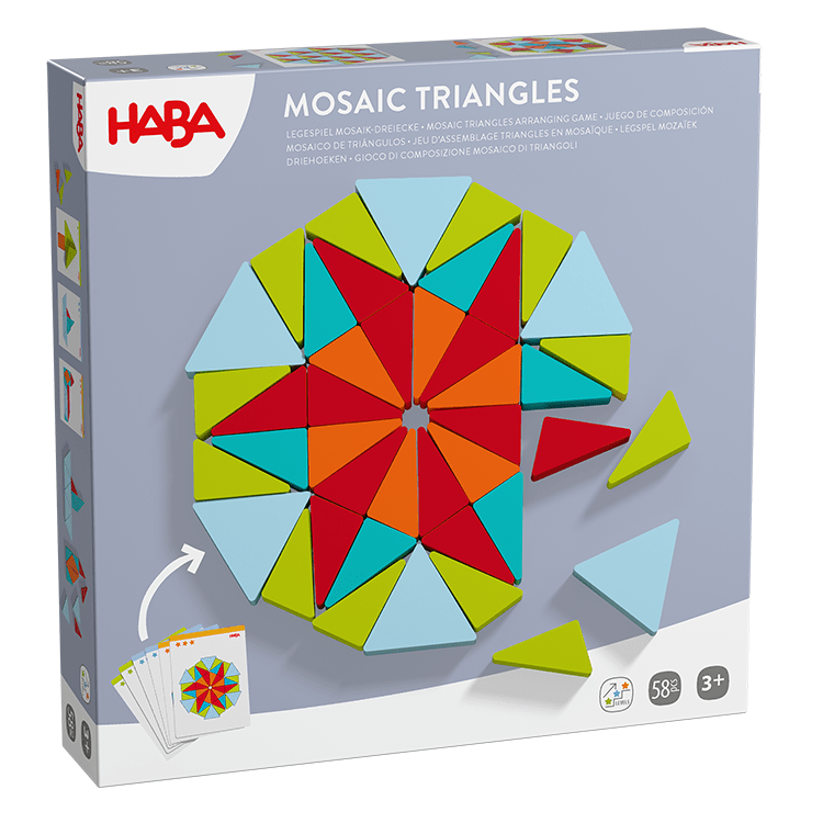 Legspel Mozaïek driehoeken - Breinpuzzels en tangram Haba - In den Olifant