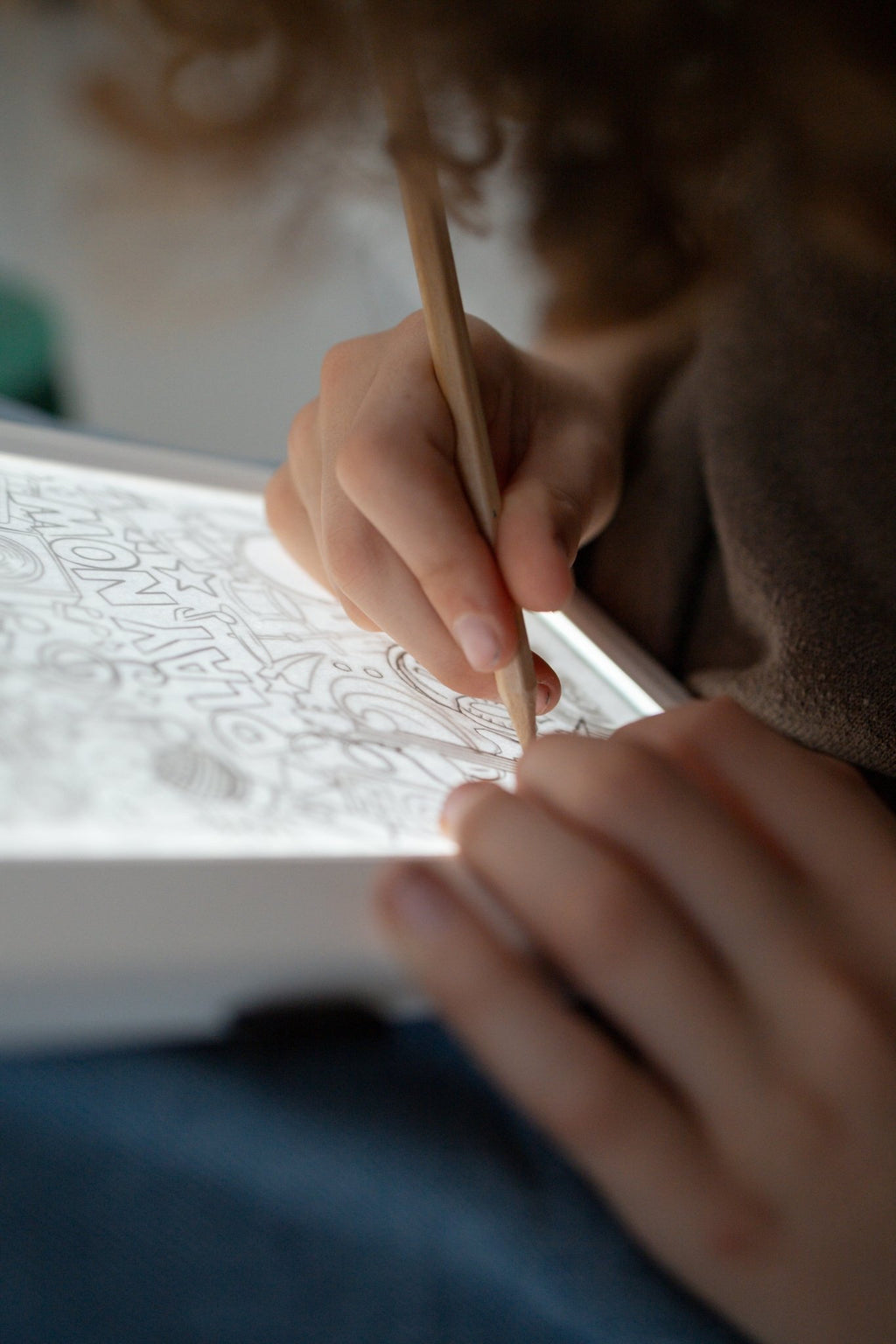 Lichtgevend tekentablet Kidydraw pad 10+ - Kleuren en tekenen Kidywolf - In den Olifant