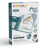 Lichtgevend tekentablet Kidydraw - Pad 8+ - Kleuren en tekenen Kidywolf - In den Olifant