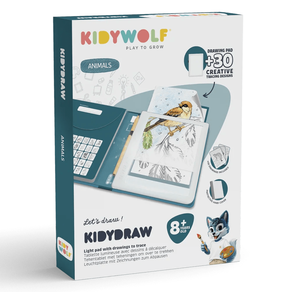 Lichtgevend tekentablet Kidydraw - Pad 8+ - Kleuren en tekenen Kidywolf - In den Olifant