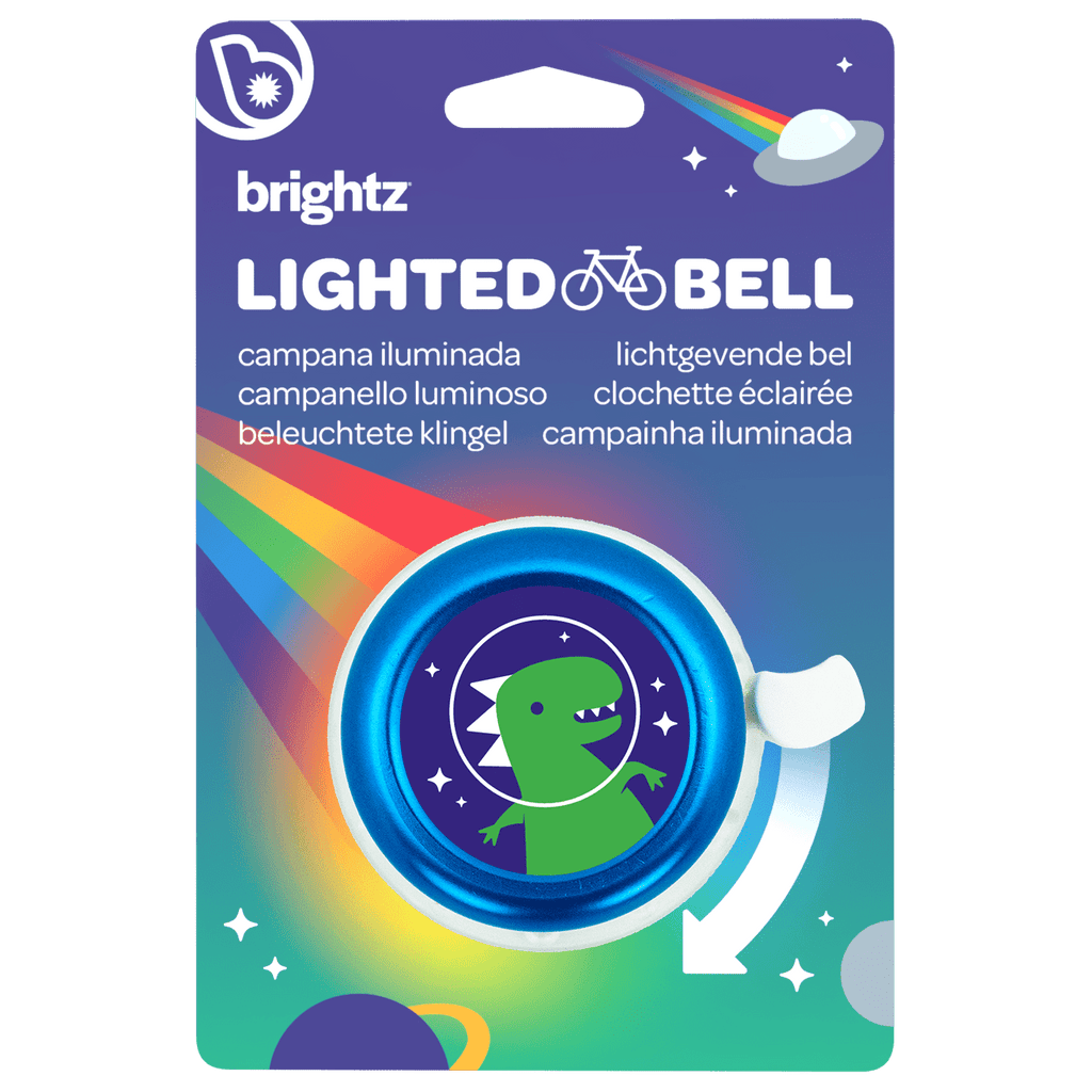 Lichtgevende fietsbel - Lighted Bell Blue - Fietsaccessoires Brightz - In den Olifant