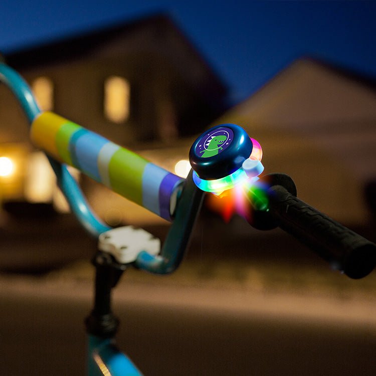 Lichtgevende fietsbel - Lighted Bell Blue - Fietsaccessoires Brightz - In den Olifant