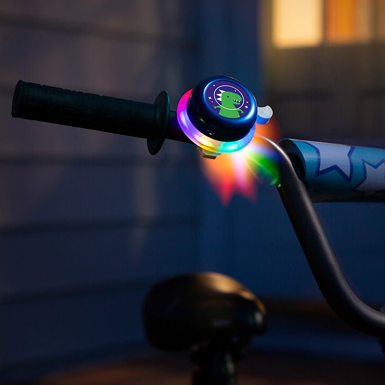 Lichtgevende fietsbel - Lighted Bell Blue - Fietsaccessoires Brightz - In den Olifant