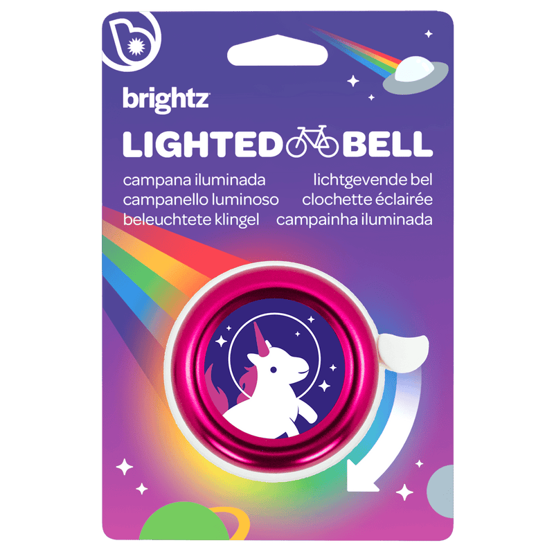 Lichtgevende fietsbel - Lighted Bell Pink - Fietsaccessoires Brightz - In den Olifant