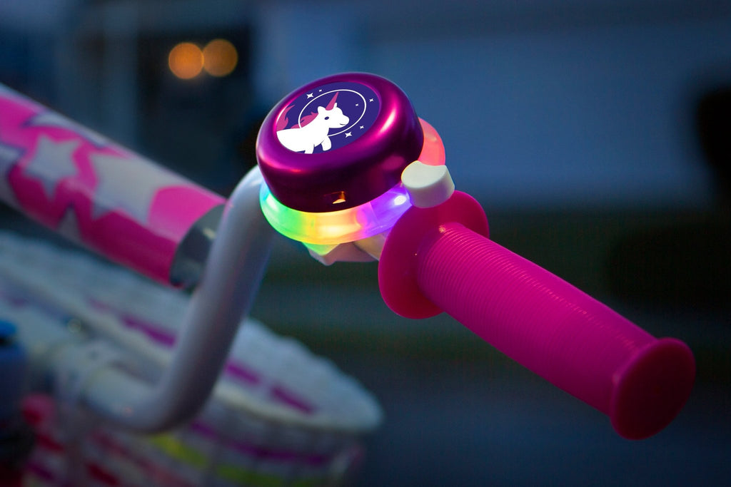 Lichtgevende fietsbel - Lighted Bell Pink - Fietsaccessoires Brightz - In den Olifant