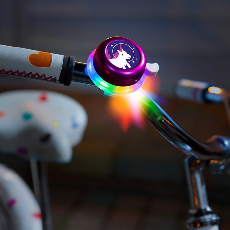 Lichtgevende fietsbel - Lighted Bell Pink - Fietsaccessoires Brightz - In den Olifant