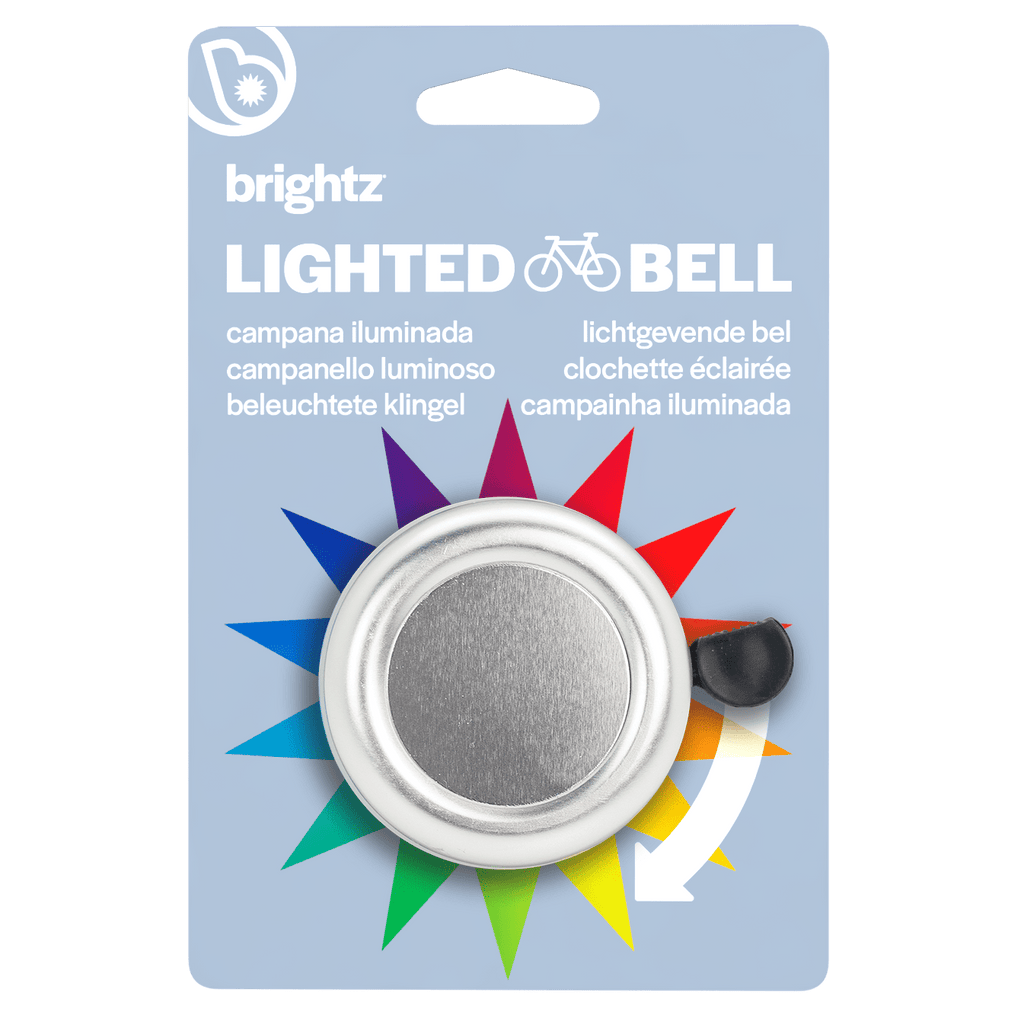 Lichtgevende Fietsbel - Lighted Bell Silver - Onaf Brightz - In den Olifant