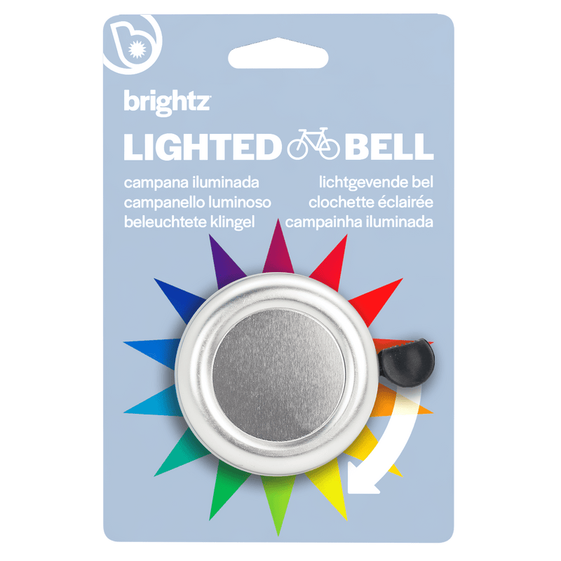 Lichtgevende Fietsbel - Lighted Bell Silver - Onaf Brightz - In den Olifant